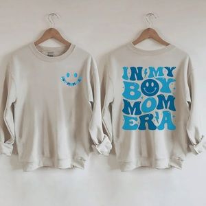 “In my boy mom era” sweatshirt